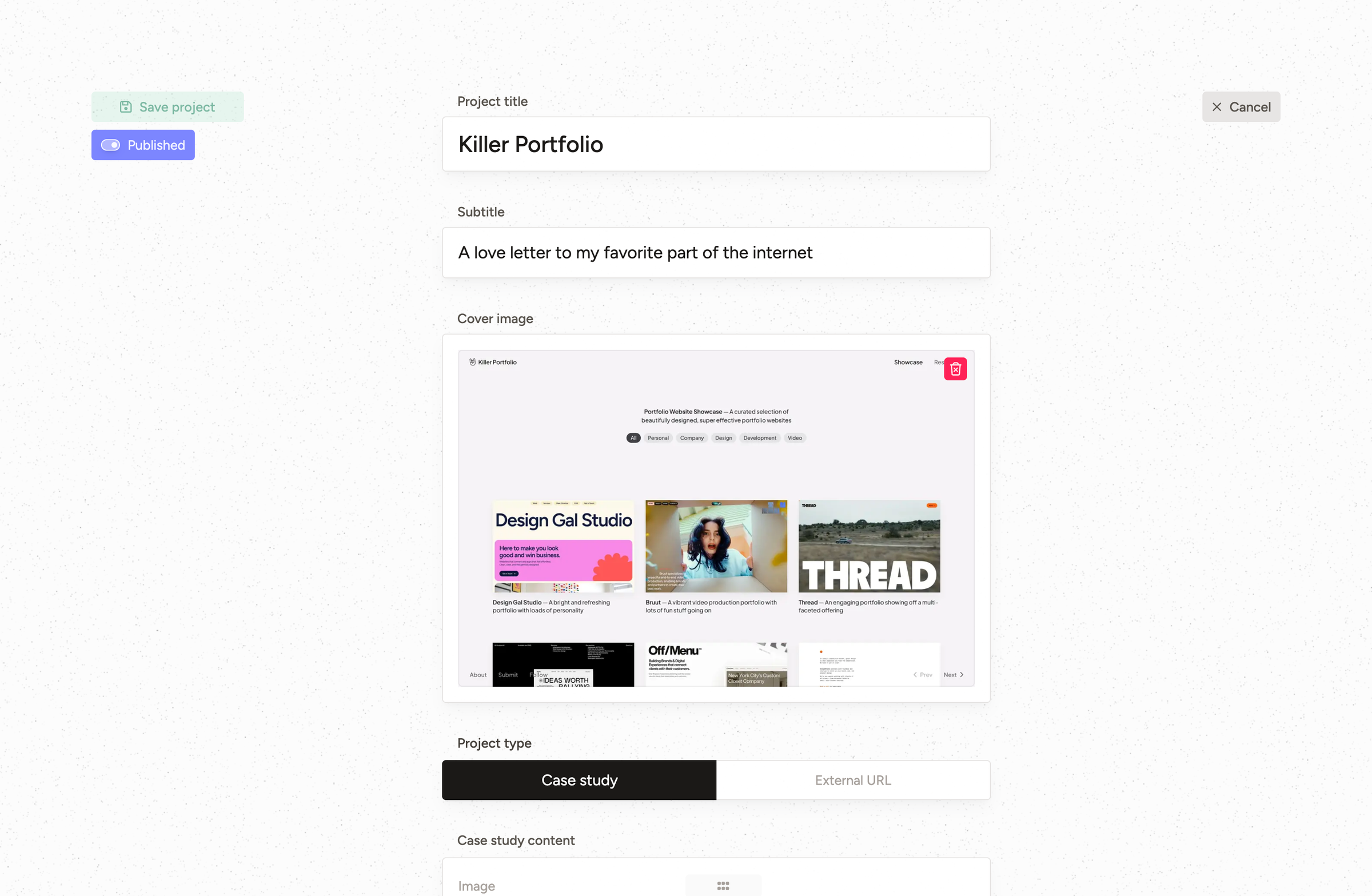Sneak peak at the Eyeballs project editor