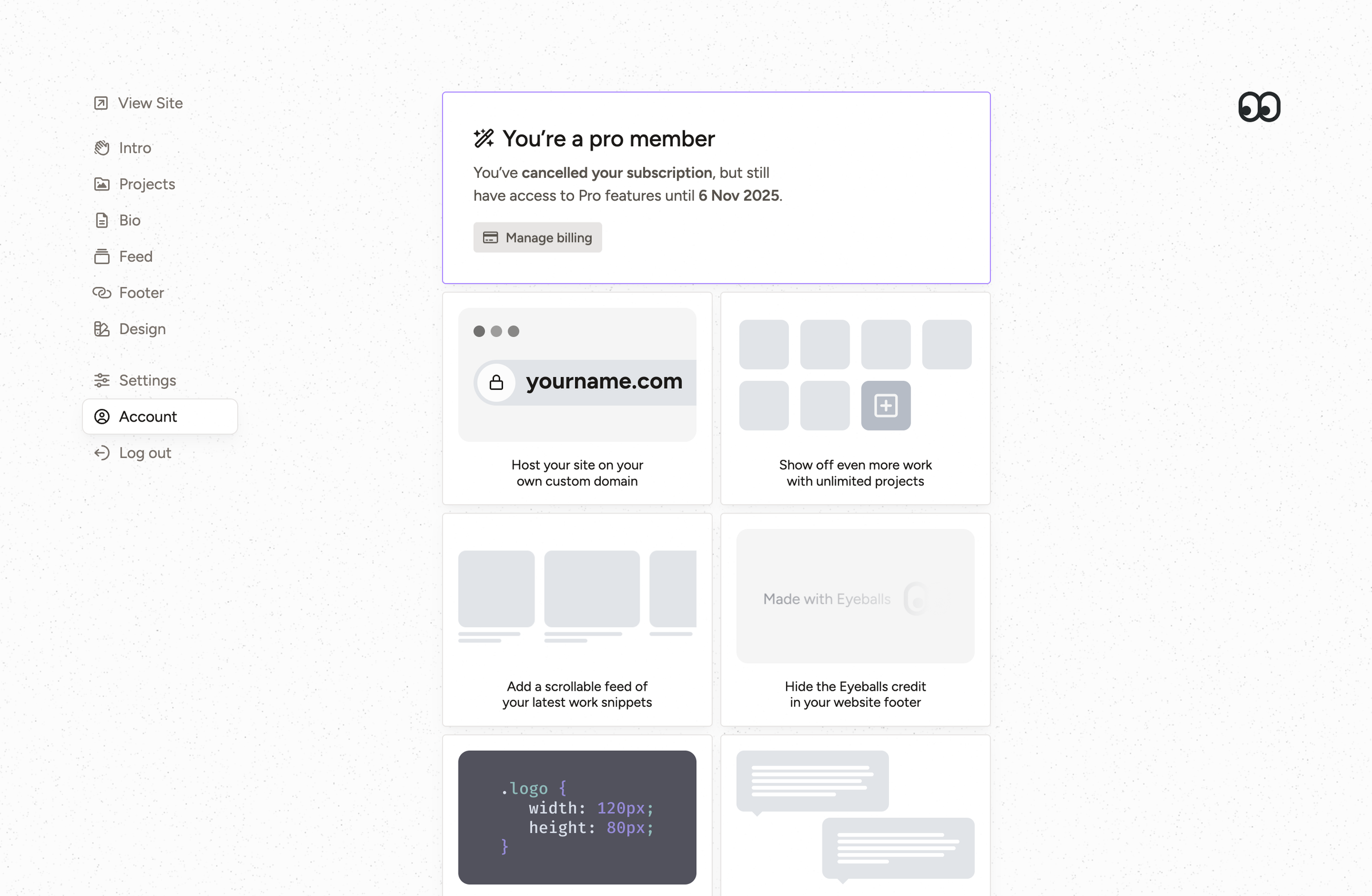 Showcasing the Eyeballs Pro benefits